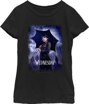 WEDNESDAY Girl's Wednesday Character Poster  Graphic T-Shirt