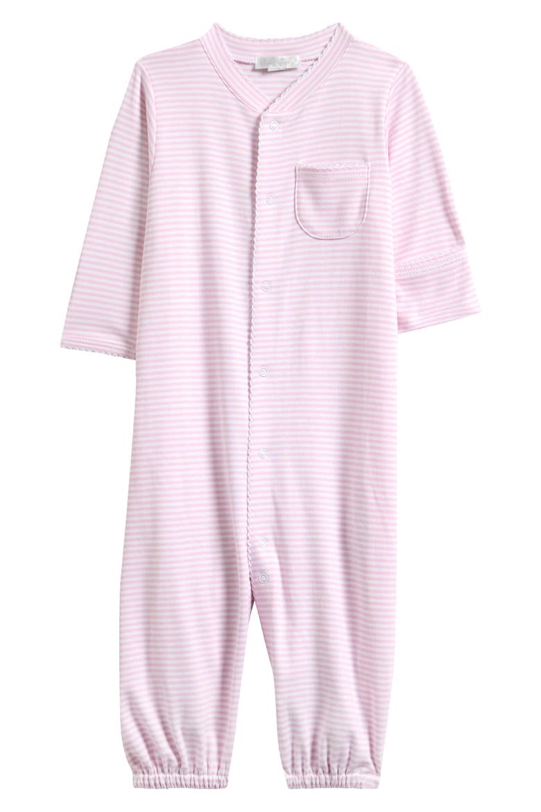 Stripes Convertible Pima Cotton Gown, Alternate, color, PINK