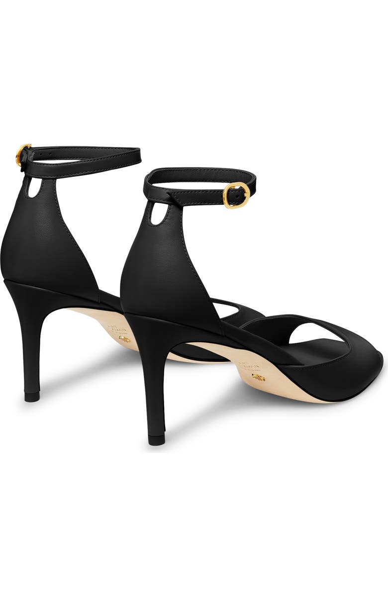 Stuart Weitzman Nudistia 75 Sandal, Alternate, color, Black