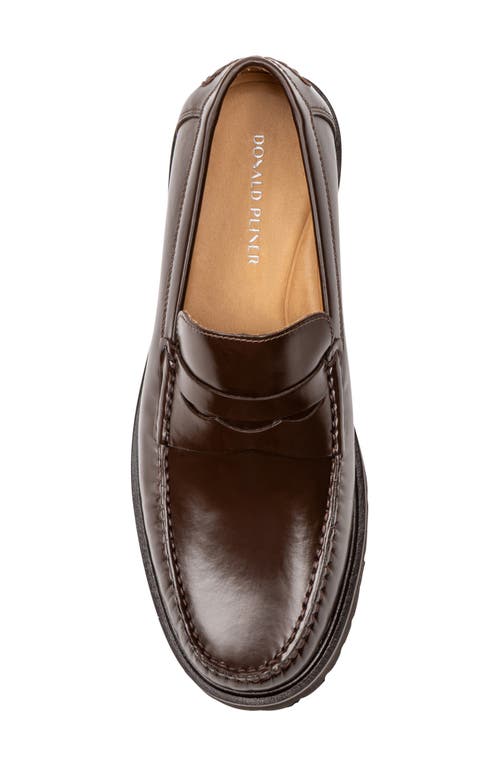 Donald Pliner Judd Penny Loafer In Brown