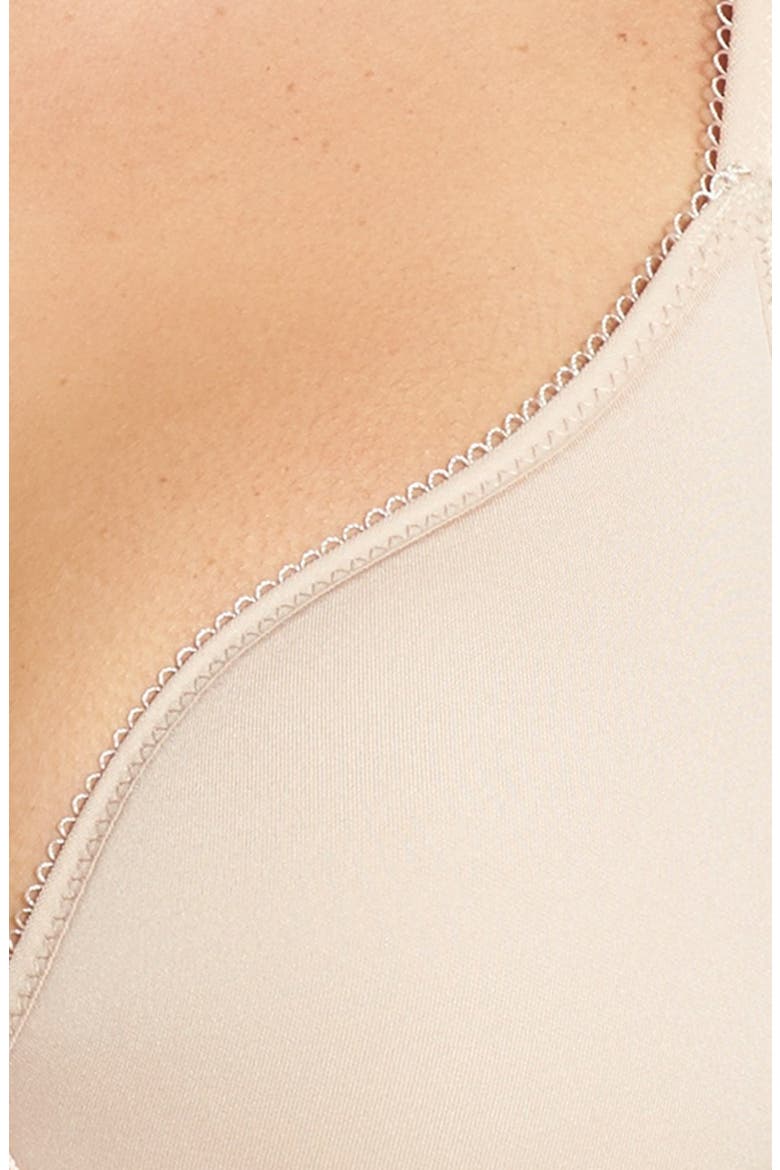 'Caressence 3D' Plunge Bra, Alternate, color, PEAU ROSE