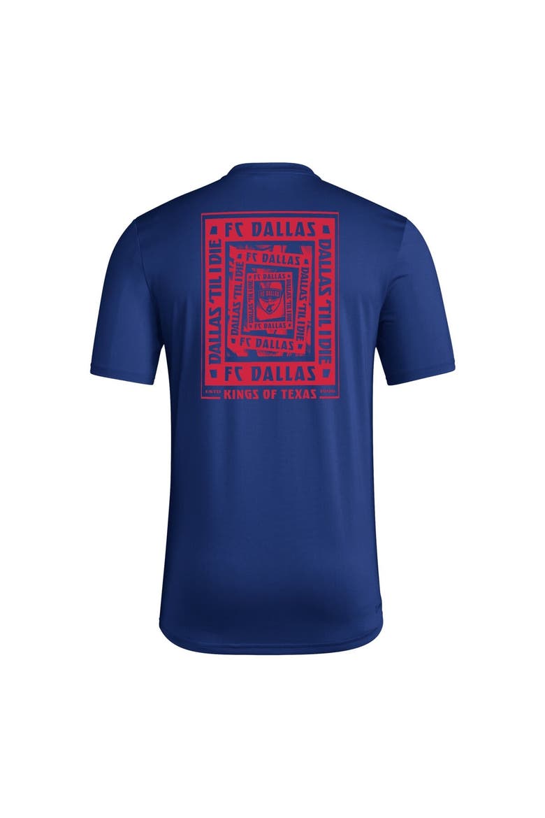 Men's adidas Blue FC Dallas Local Wrap T-Shirt, Alternate, color, Blue