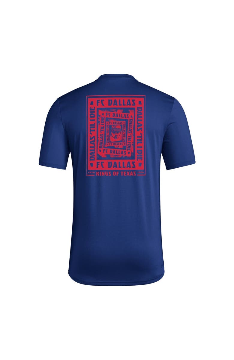 adidas Men's adidas Blue FC Dallas Local Wrap T-Shirt, Alternate, color, Blue