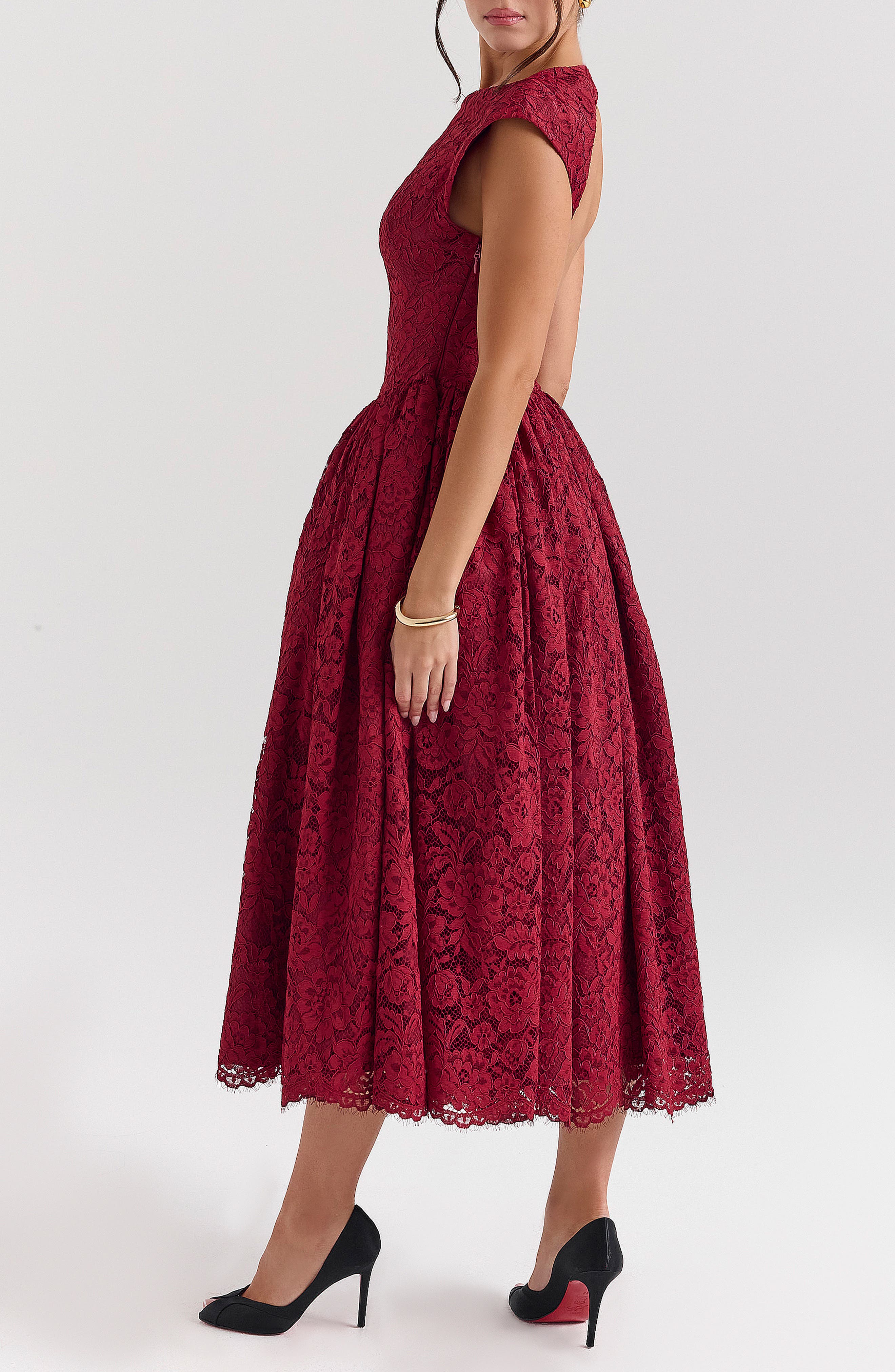 debutante open back satin midi dress Debutante Black Moire Satin Backless Midi Dress