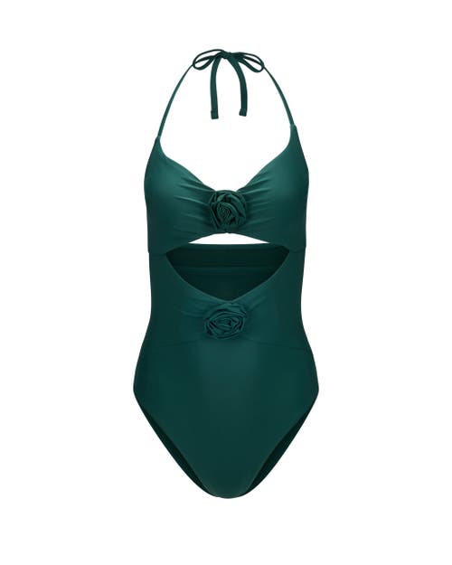 Shop Adore Me Zola Swimwear One Piece Swimsuit In Dark Green