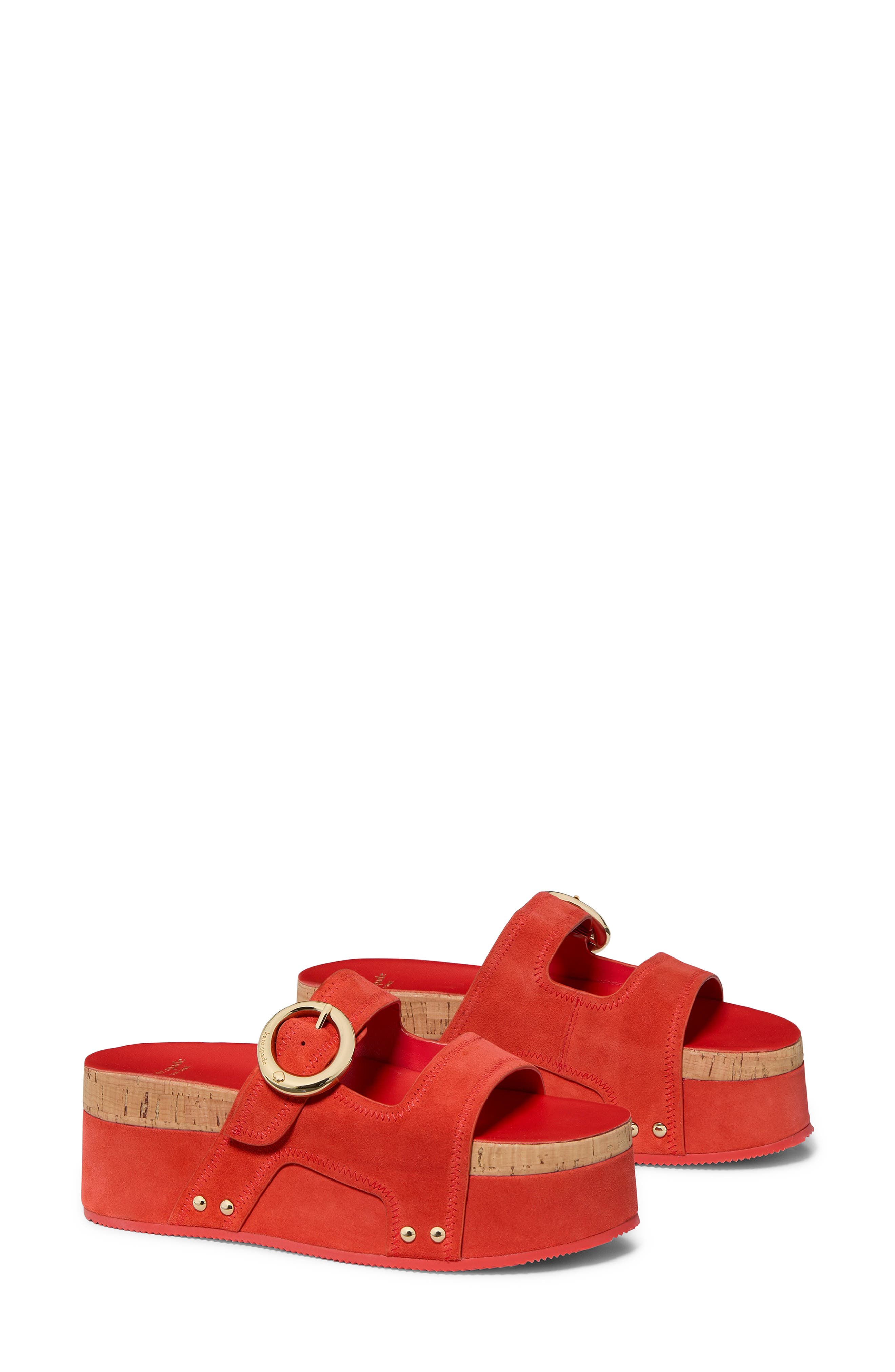 halo platform sandal, Alternate, color, HEIRLOOM TOMATO