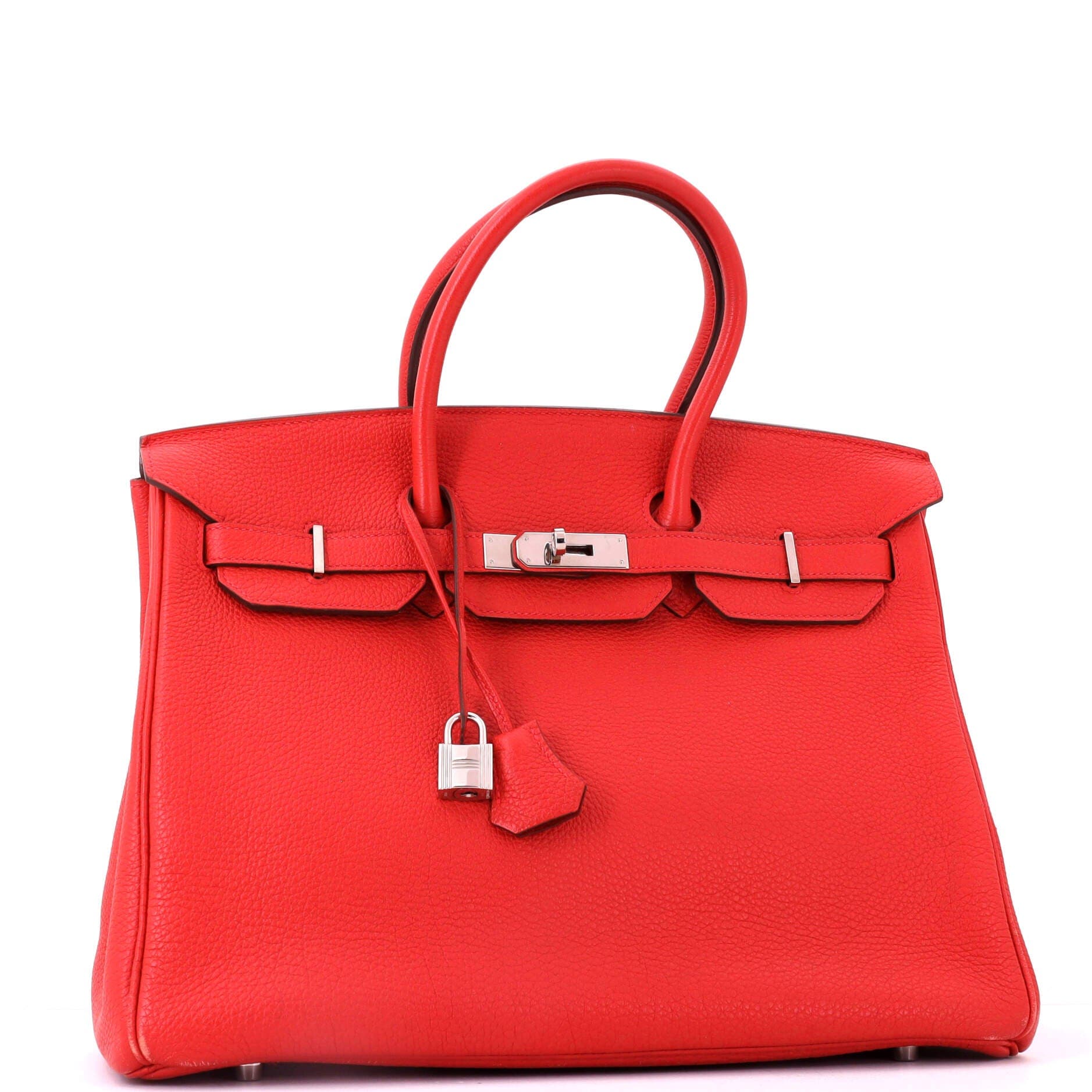 Birkin Handbag Red Togo with Palladium Hardware 35, Alternate, color, Red