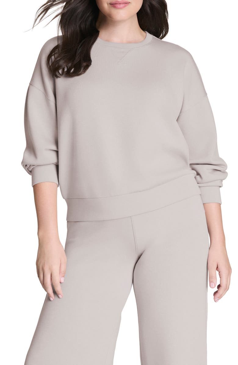 SPANX<sup>®</sup> AirEssentials Crewneck Sweatshirt, Main, color, French Grey