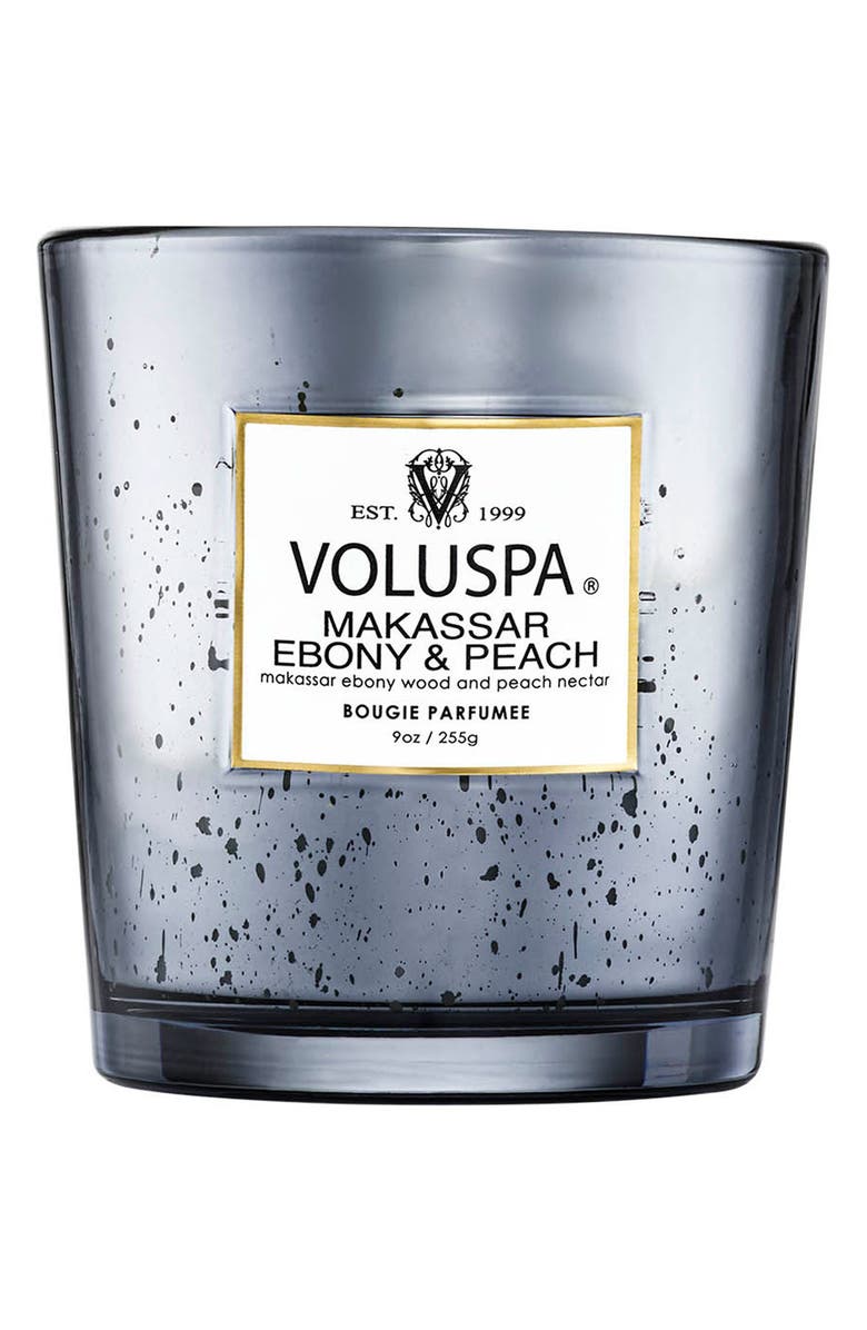 Voluspa Makassar Ebony & Peach Classic Candle, Alternate, color,