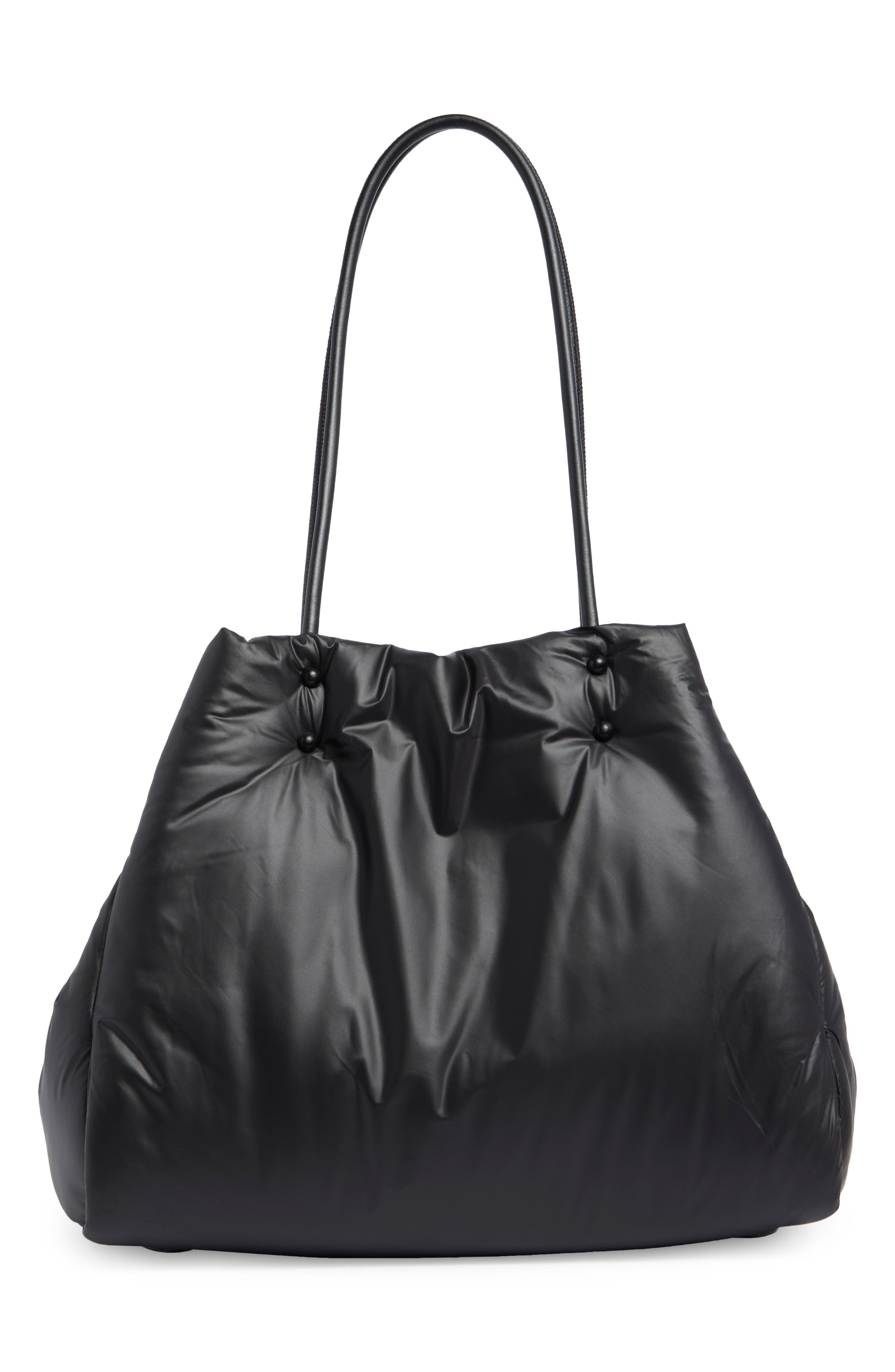 Sam Icon Label Appliquéd Fabric Large Tote, Alternate, color, BLACK