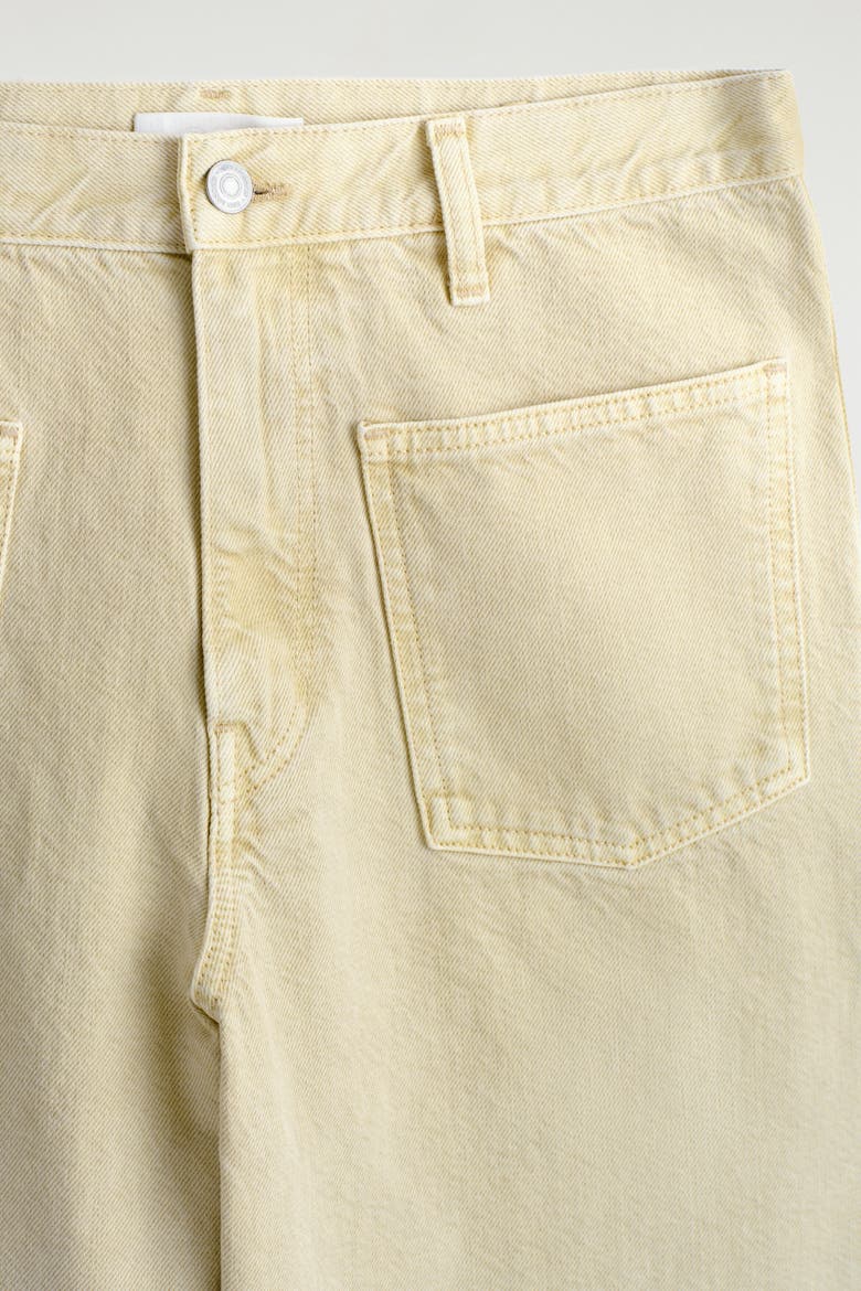 Patch-Pocket Straight-Leg Jeans, Alternate, color, BUTTER YELLOW