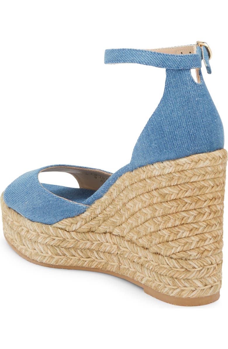 Stuart Weitzman Nudistcurve Wedge Sandal, Alternate, color, Washed