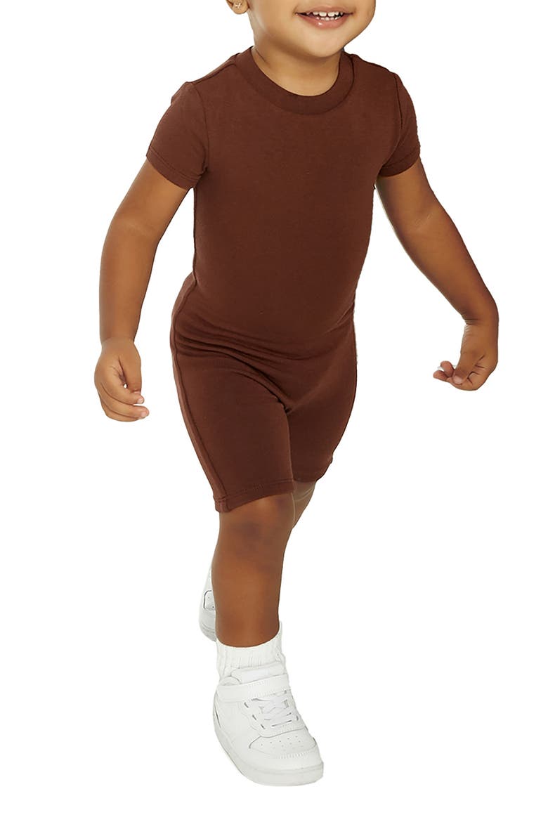 x Mama Malika Kids' Short Sleeve Bodysuit, Main, color, BROWN
