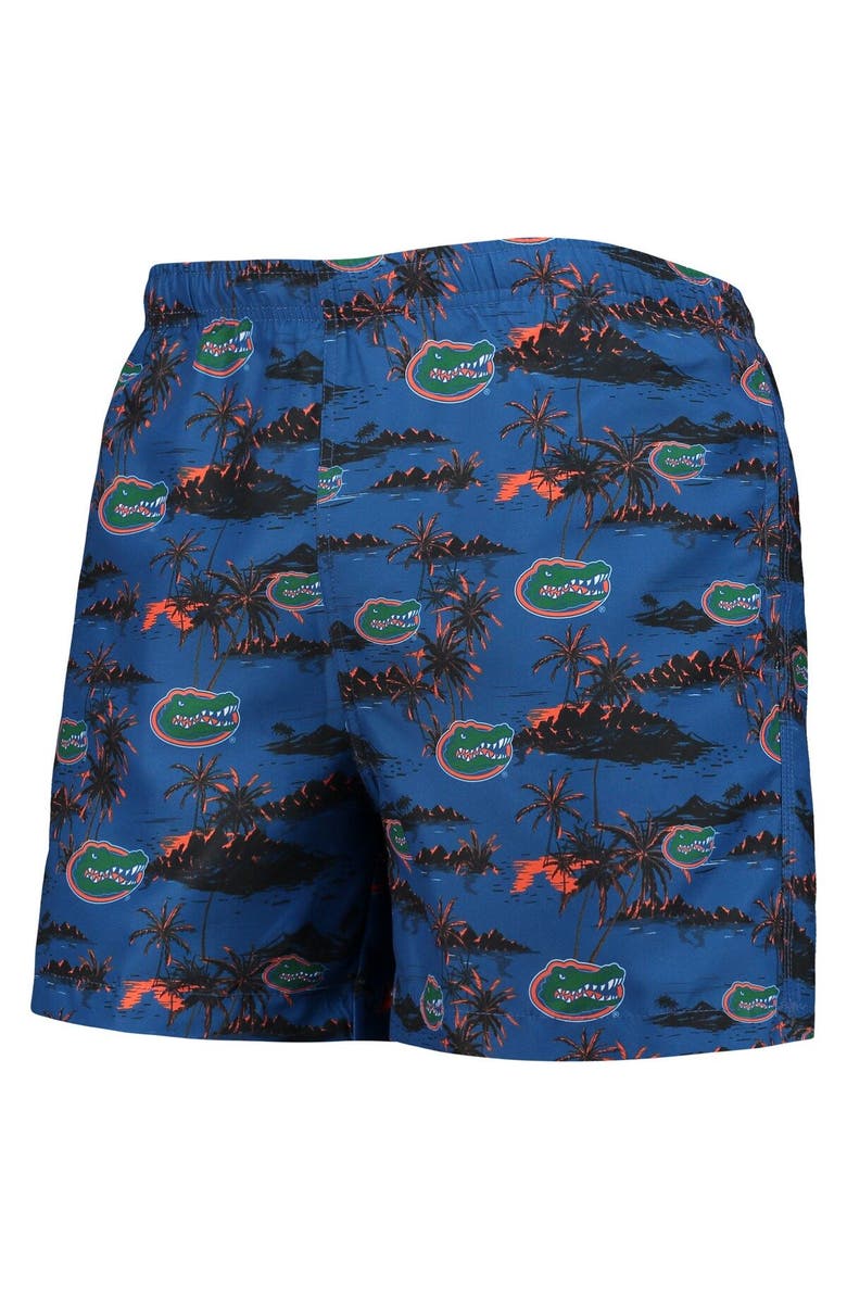 FOCO Men's FOCO Royal Florida Gators Island Palm Swim Trunks, Alternate, color, 
