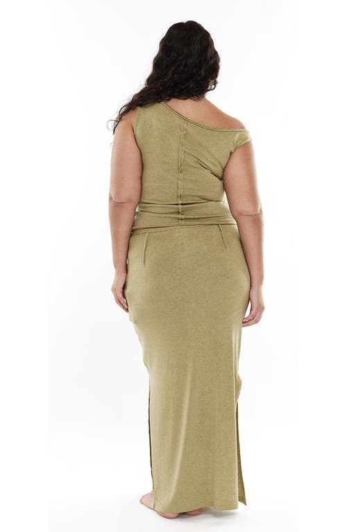 Mother Of All Papper Ankle Skirt In Green