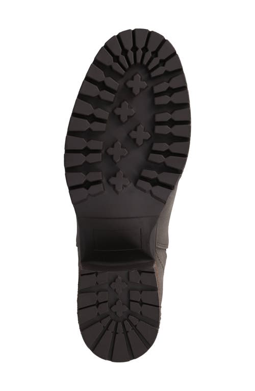 Mia Jody Ribbed Lug Sole Chelsea Boot In Brown