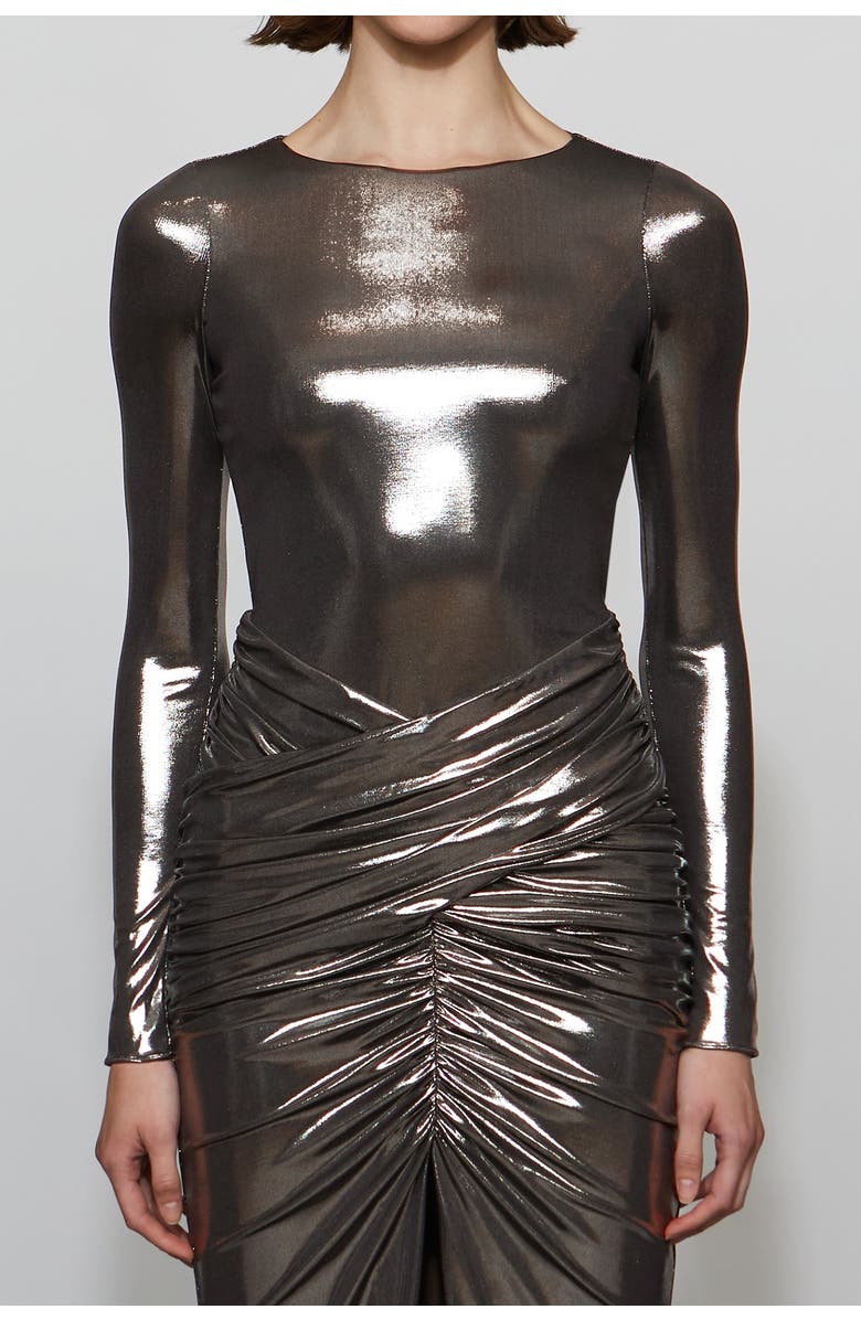 Et Ochs Stella Gown, Alternate, color, Gunmetal