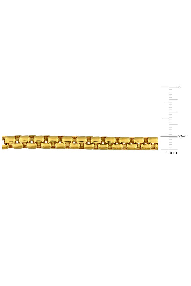 Box Link Chain Necklace, Alternate, color, GOLD