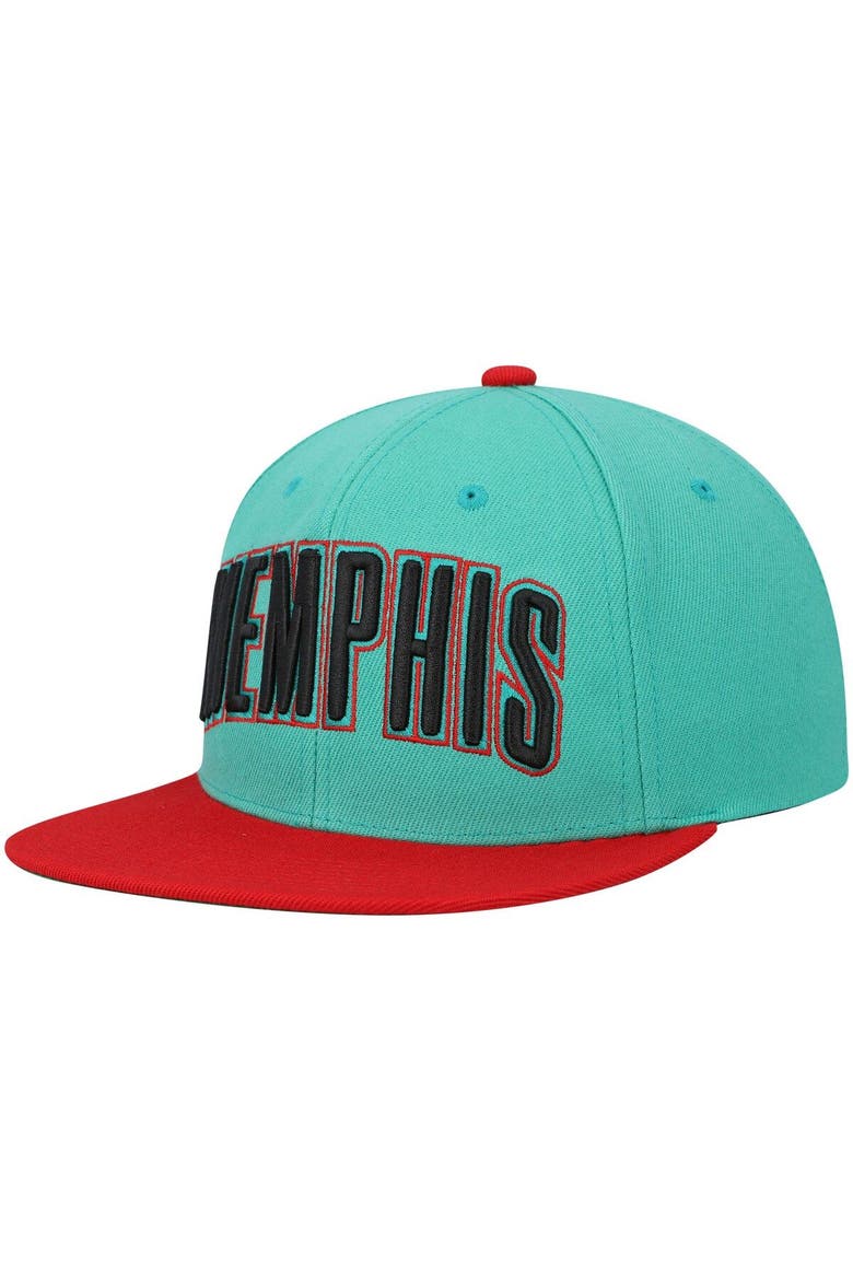 Men's Mitchell & Ness Teal Memphis Grizzlies Hardwood Classics Snapback Hat, Alternate, color, Teal