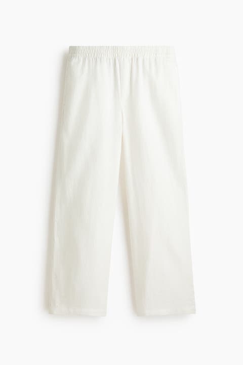 Loose Fit Linen Trousers