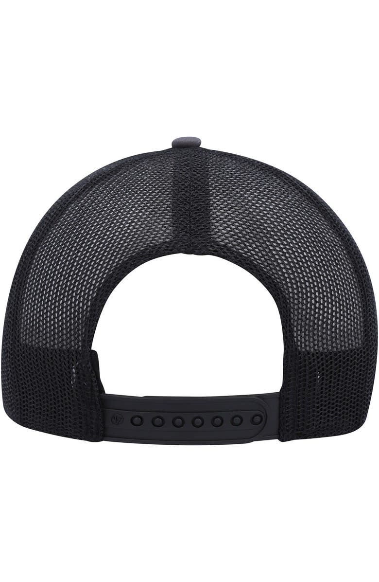 '47 Youth '47 White/Charcoal Las Vegas Raiders Cove Trucker Snapback Hat, Alternate, color, 