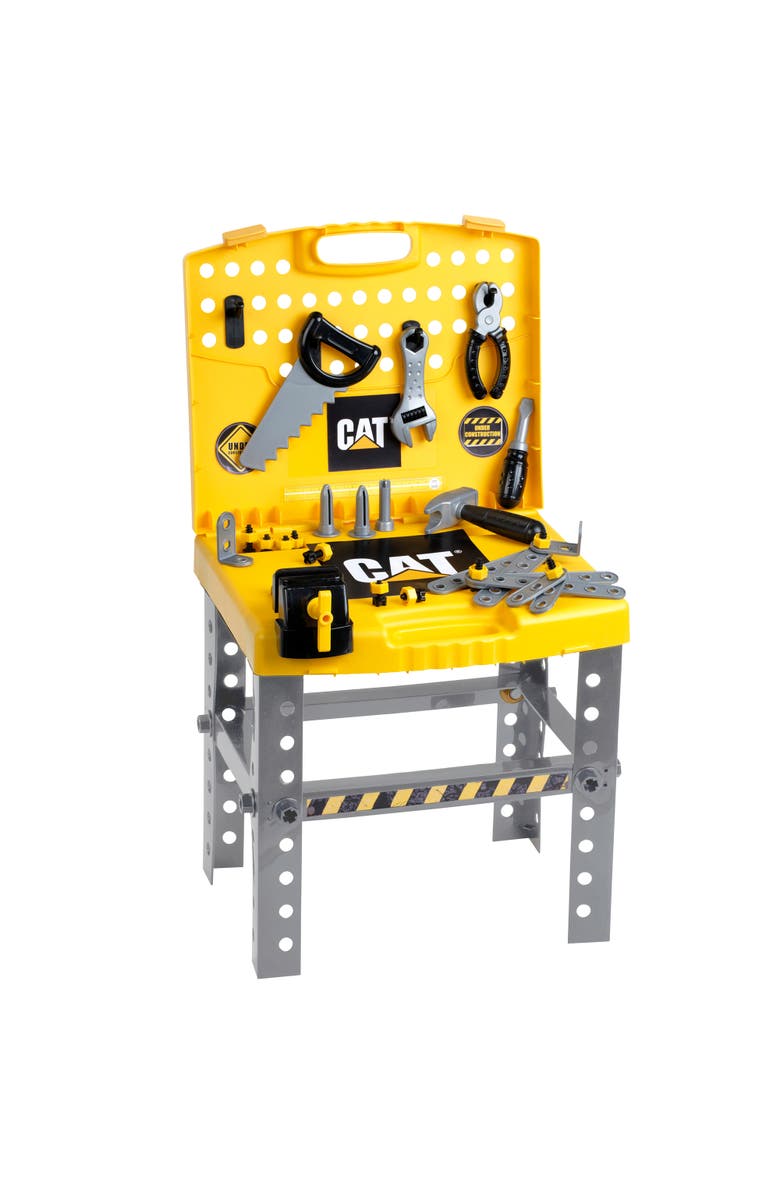 CAT Foldable Workbench Transportable Tool Shop, Kids Play Set 3+, Main, color, Multicolored