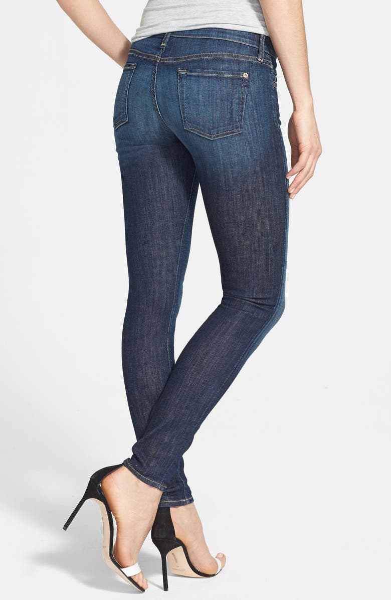 7 For All Mankind <sup>®</sup> 'The Skinny' Mid Rise Skinny Jeans, Alternate, color, 