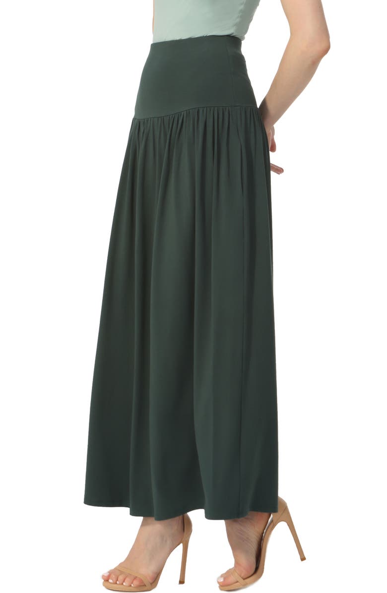 Kimi & Kai Women's Tiered Maxi Skirt, Alternate, color, Forest Green