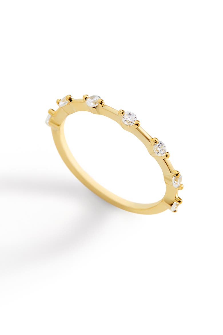 Ultra Thin Floating Eternity Band, Main, color, Gold Over Stering Silver