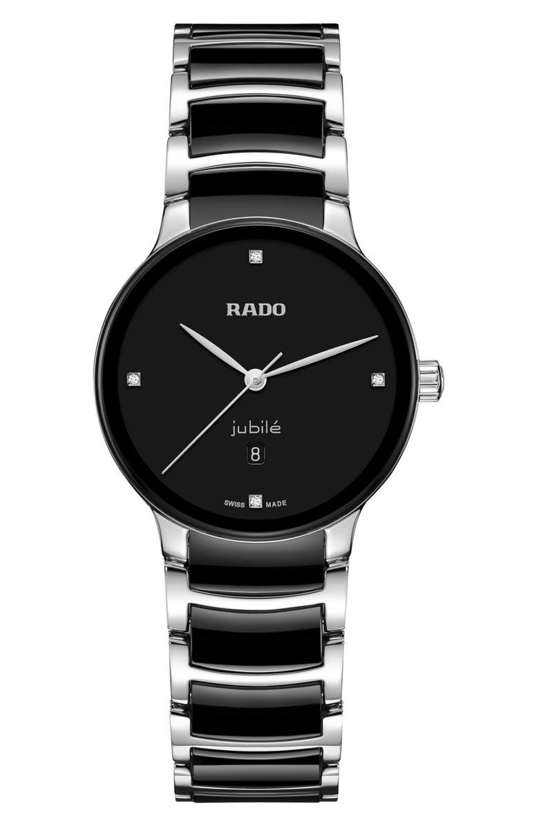 RADO Centrix Diamond Bracelet Watch, 30.5mm, Main, color,