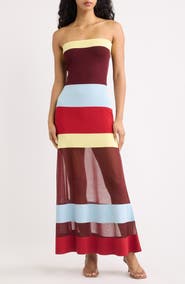 Solid & Striped The Nola Strapless Maxi Dress