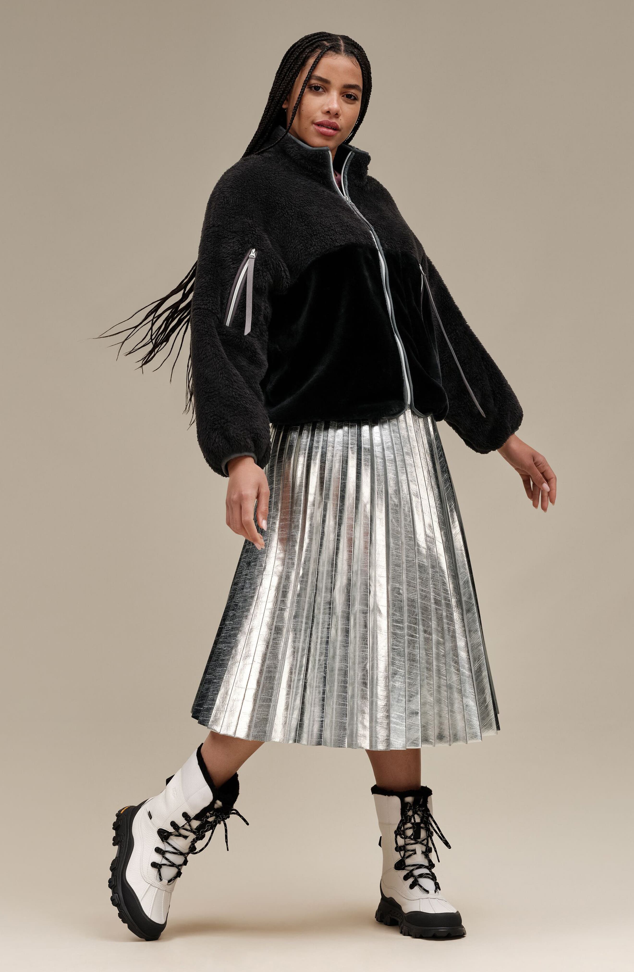 UGG<sup>®</sup> Adirondack Meridian Waterproof Snow Boot, Alternate, color, White