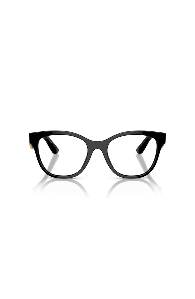 Dolce&Gabbana 53mm Phantos optical glasses, Alternate, color, Black