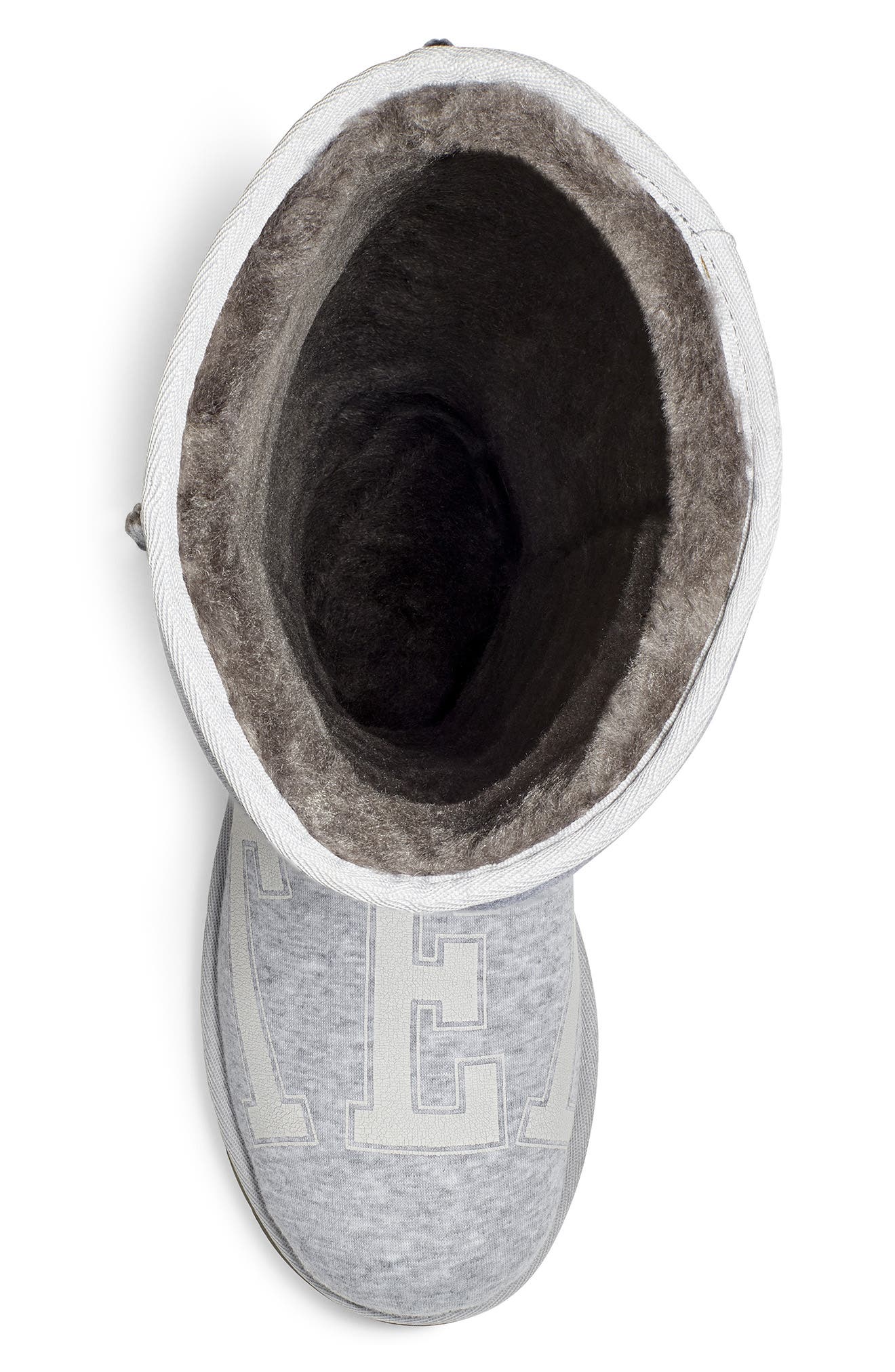 x TELFAR Tall Fleece Boot, Alternate, color, HEATHER GREY