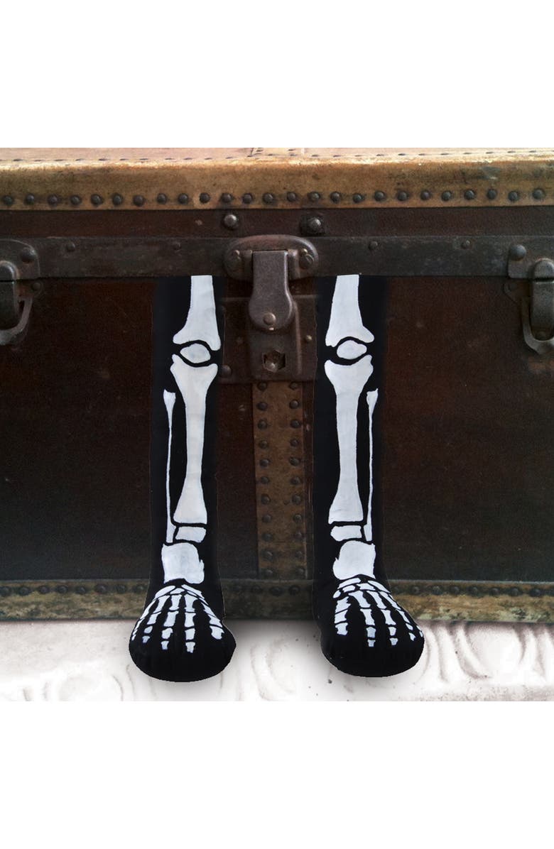 Gallerie II 2-Piece Decorative Halloween Skeleton Legs, Main, color, Black