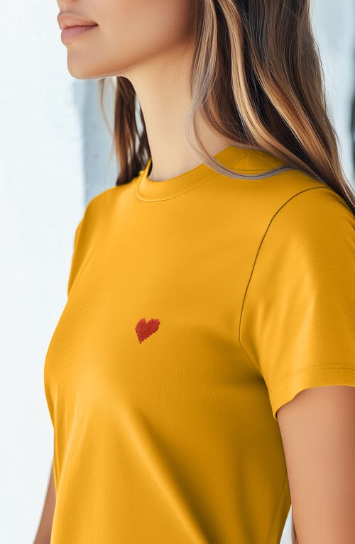 Dalix Womens Pixel Heart Jersey Relaxed Tee