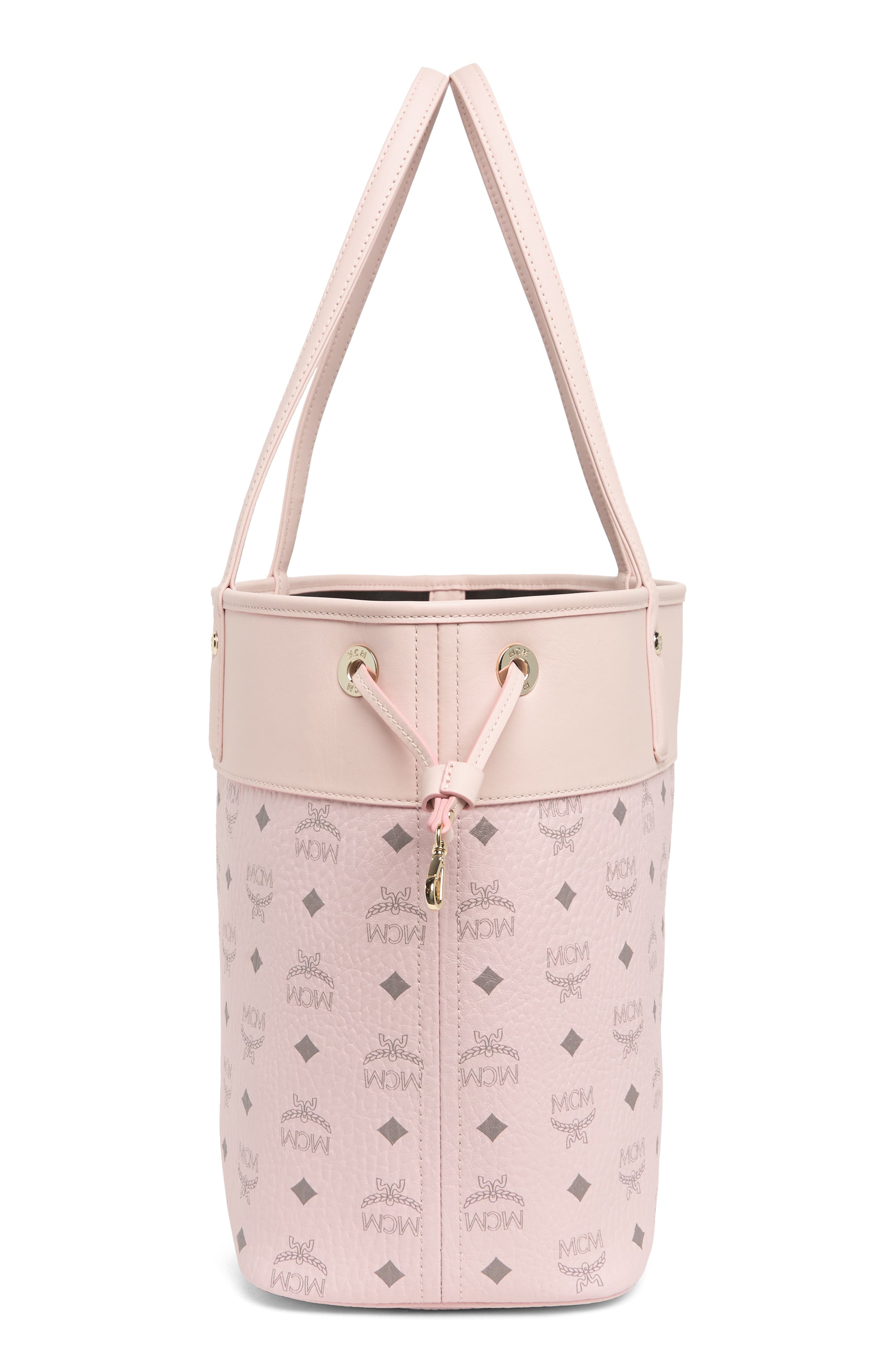 MCM Medium Aren VI Leather Shopper Tote Bag, Alternate, color, 