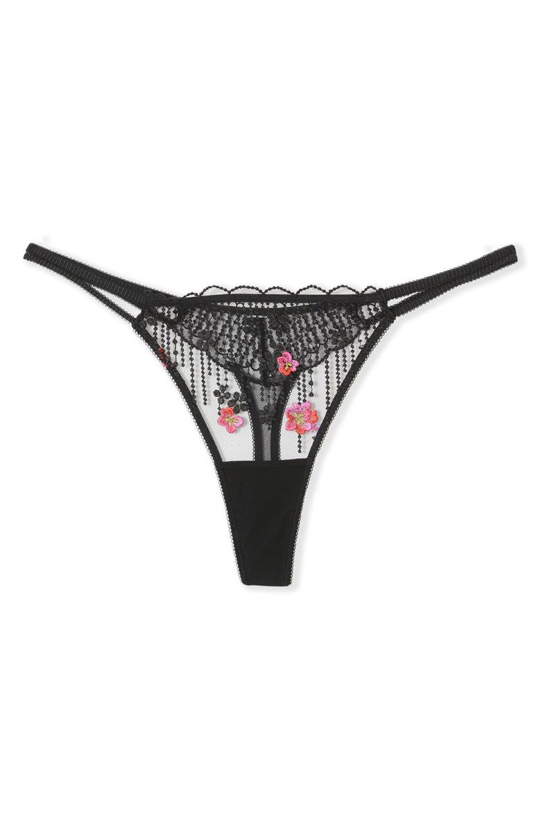 Etam Drama Thong, Alternate, color, Black