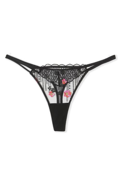 Etam Drama Thong In Black