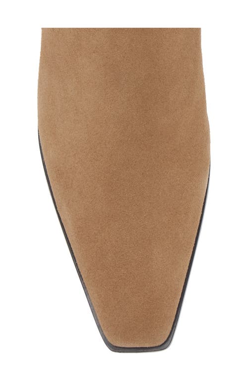 Mango Square Toe Bootie In Brown