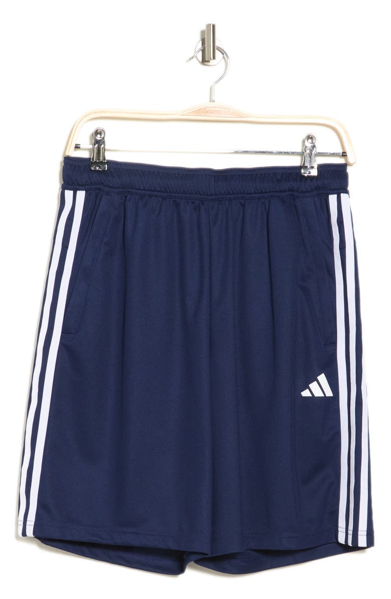 adidas AEROREADY 9-Inch Training Shorts, Alternate, color, Dark Blue/ White