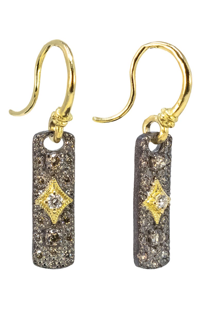 Armenta Crivelle Diamond Drop Earrings, Main, color, Silver/ Gold