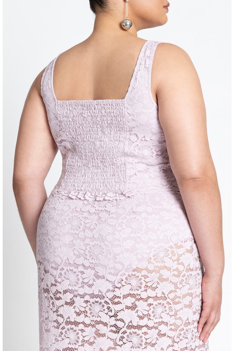 Lace Crop Tank Top, Alternate, color, FAIR ORCHID