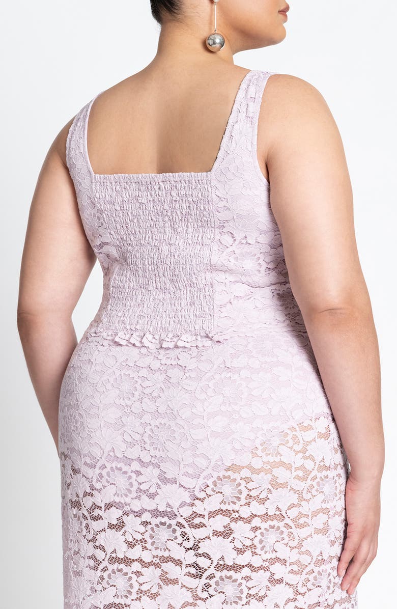 ELOQUII Lace Crop Tank Top, Alternate, color, 