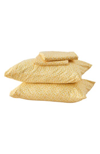 Woven & Weft Floral Print Microfiber Sheet Set