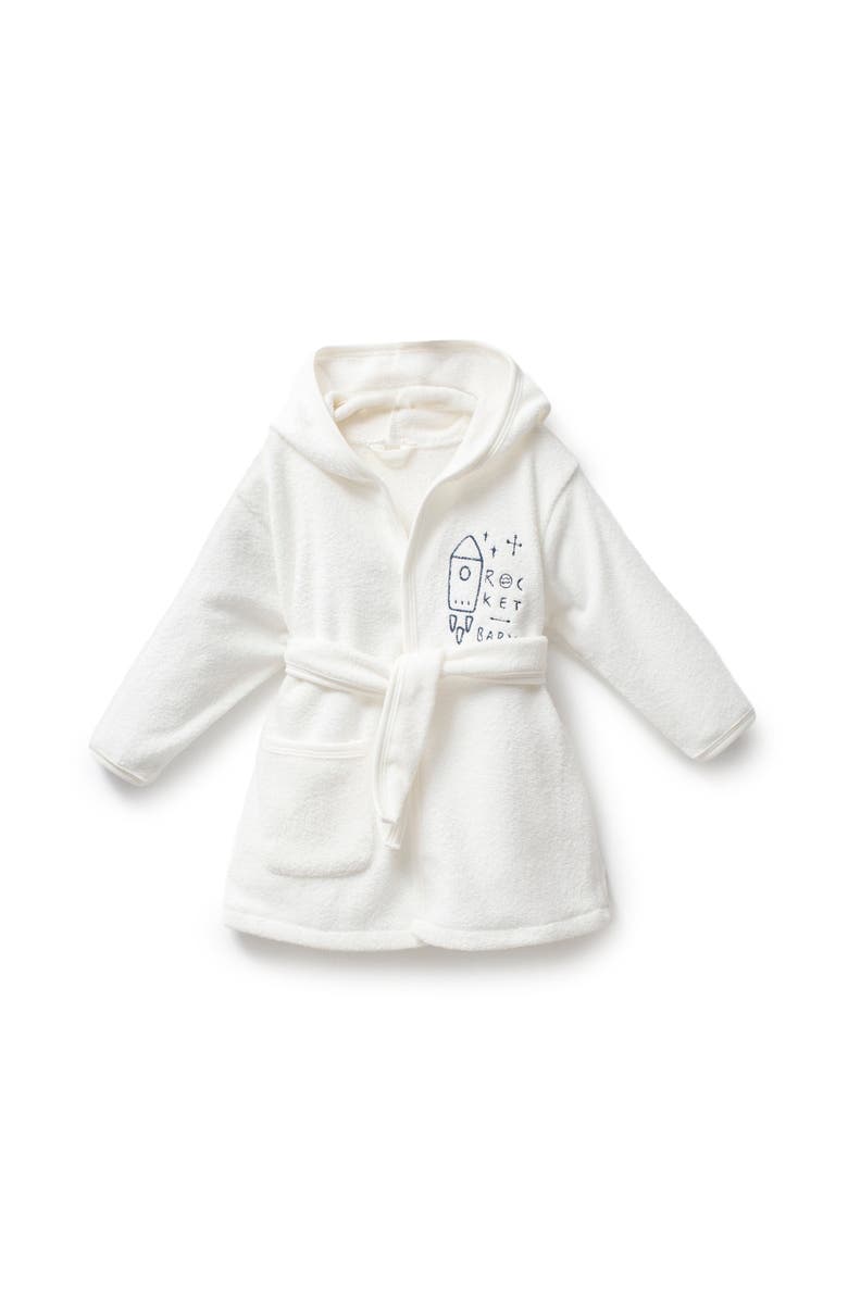 moi noi Rocket Planet Robe, Main, color, White