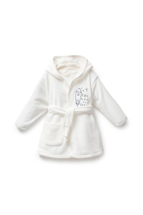 moi noi Rocket Planet Robe in White  product