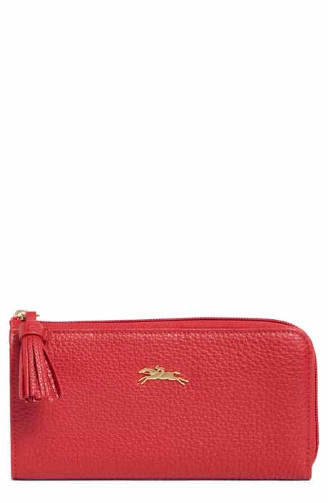 Longchamp Leather Zip-Around Wallet