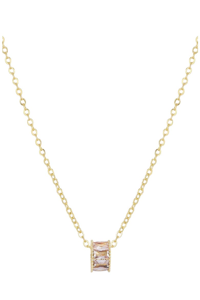 Cubic Zirconia Charm Pendant Necklace, Main, color, GOLD