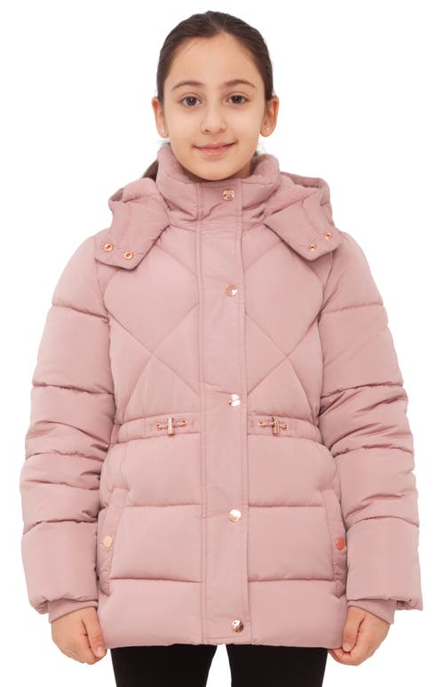 Rokka&Rolla Kids' Timeless Quilted Coat in Mauve at Nordstrom, Size Medium